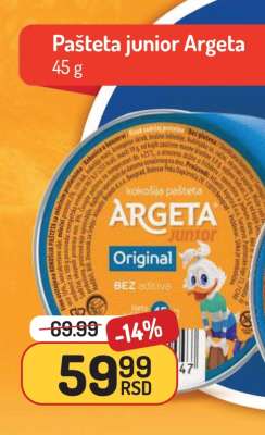 Pašteta junior Argeta