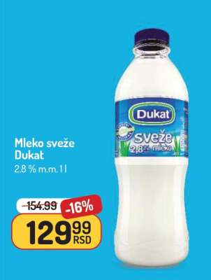 Mleko sveže Dukat
