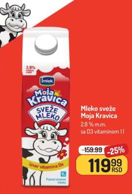 Mleko sveže Moja Kravica