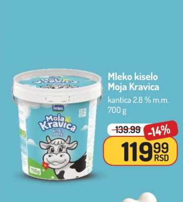Mleko kiselo Moja Kravica