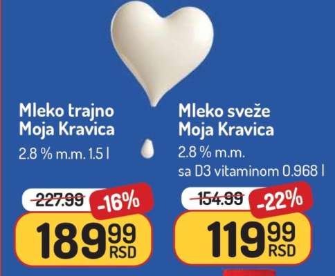 Mleko trajno Moja Kravica
