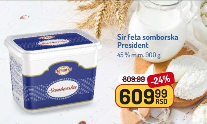 Sir feta somborska President