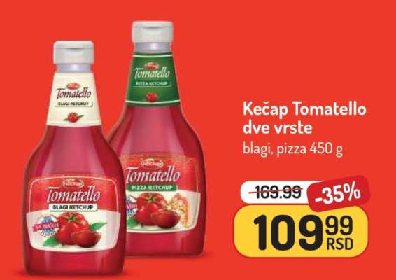 Kečap Tomatello dve vrste