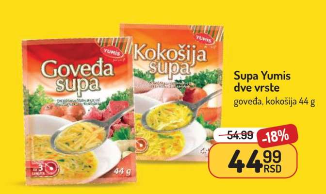 Supa Yumis dve vrste