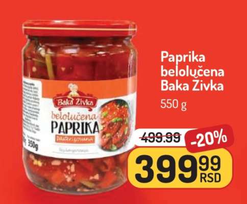 Paprika belolučena Baka Živka