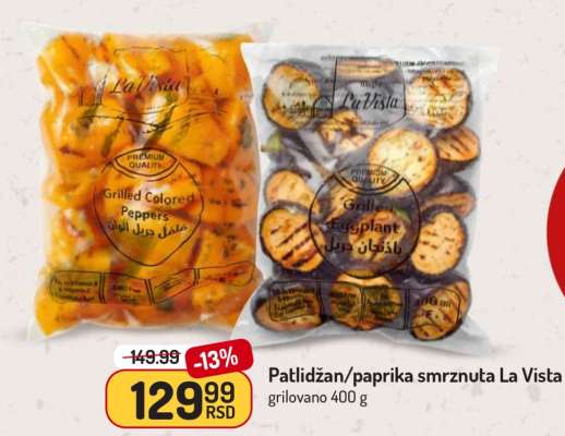 Patlidžan/paprika smrznuta La Vista