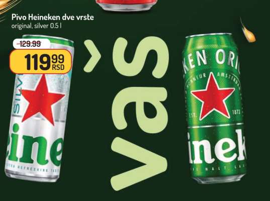 Pivo Heineken dve vrste