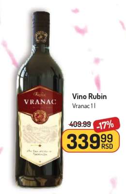 Vino Rubin Vranac 1 l