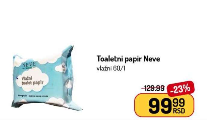 Toaletni papir Neve