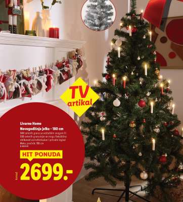 Livarno Home Novogodišnja jelka - 180 cm