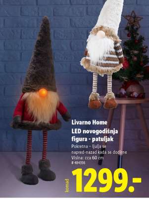 Livarno Home LED novogodišnja figura - patuljak