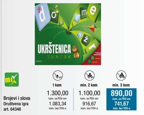 Brojevi i slova Društvena igra art. 64346