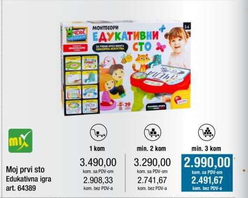 Moj prvi sto Edukativna igra