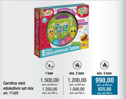 Carotina mini edukativni set mix