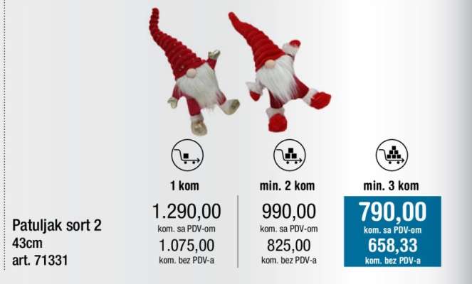Patuljak sort 2 43cm