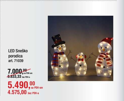 LED Sneško porodica