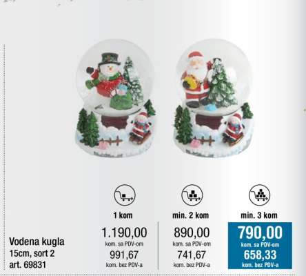 Vodena kugla 15cm, sort 2