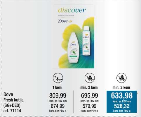 Dove Fresh kutija (SG+DEO)