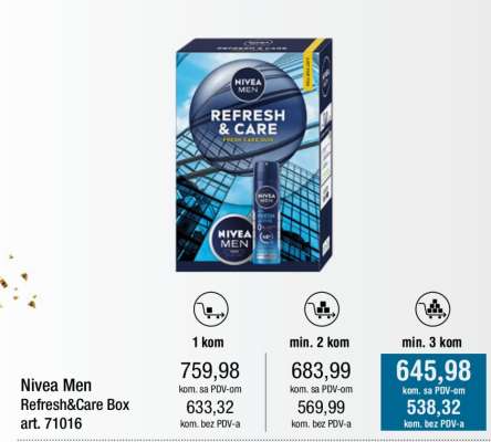 Nivea Men Refresh&Care Box