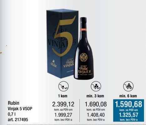 Rubin Vinjak 5 VSOP 0,7 l