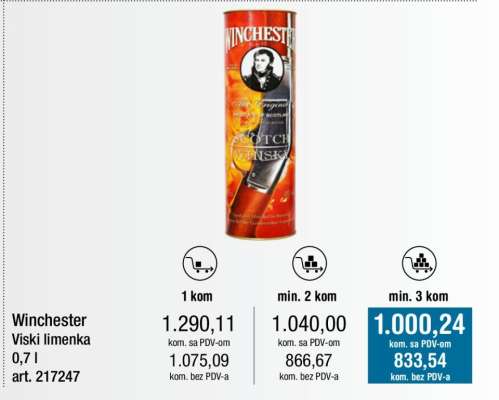 Winchester Viski limenka