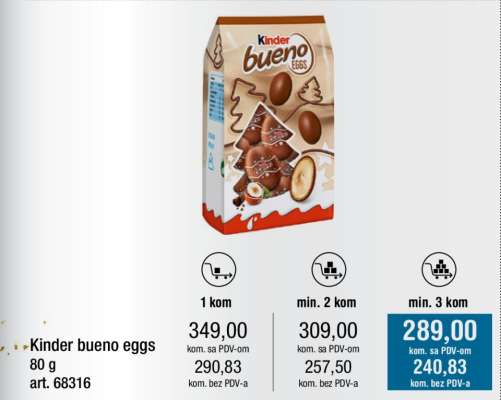 Kinder bueno eggs