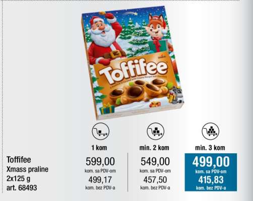 Toffifee Xmass praline