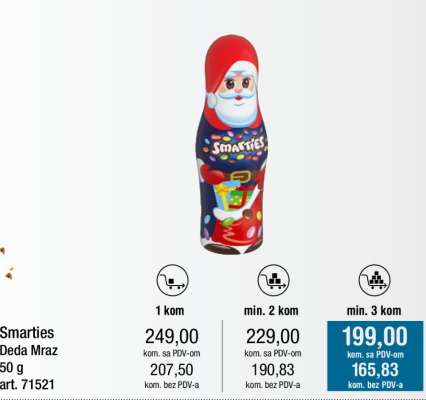 Smarties Deda Mraz 50 g