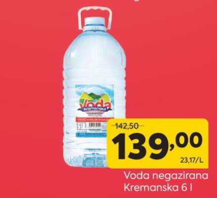 Voda negazirana Kremanska 6 l