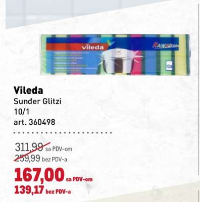 Vileda Sunđer Glitzi 10/1