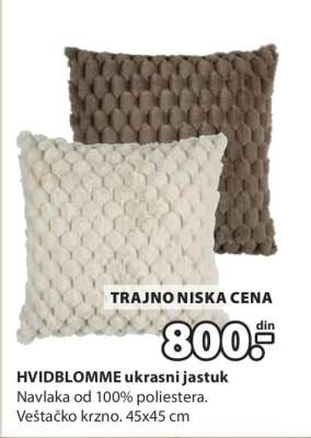 HVIDBLOMME UKRASNI JASTUK