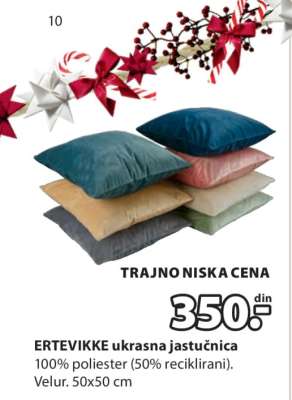 ERTEVIKKE UKRASNA JASTUČNICA