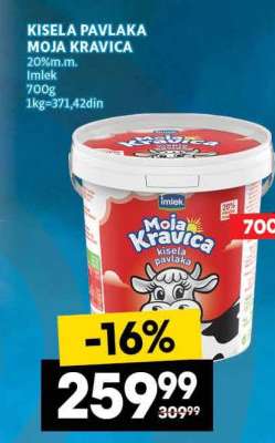 Kisela pavlaka Moja kravica