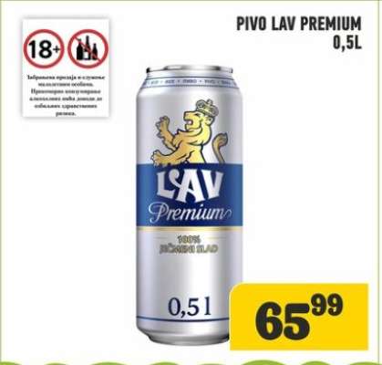Pivo Lav Premium 0.5l
