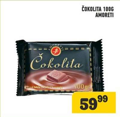 Čokolita 100g Amoreti