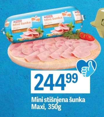 Mini stisnjena sunka Maxi, 350g