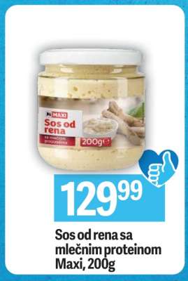 Sos od rena sa mlečnim proteinom Maxi, 200g