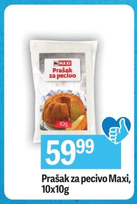 Prašak za pecivo Maxi, 10x10g
