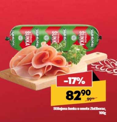 Stišnjena šunka u omotu Zlatiborac 100g