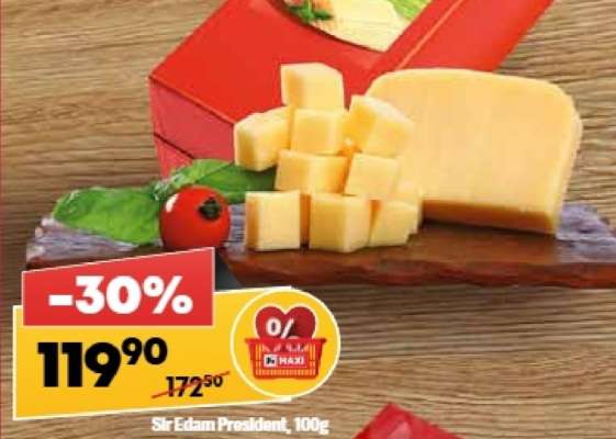 Sýr Edam President, 100g