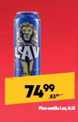 Pivo svetlo Lav 0.5l