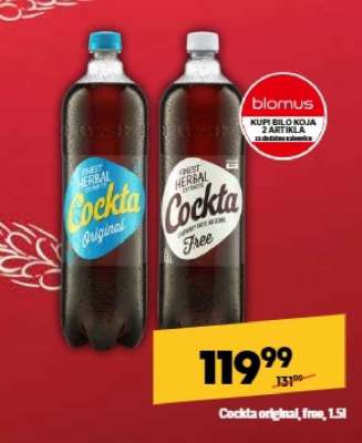 Cockta original free 1,5l
