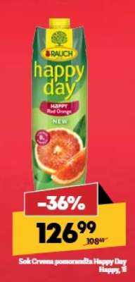 Sok Crvena pomorandža Happy Day Happy, 1l
