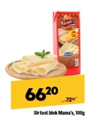 Sır tost blok Mama's, 100g