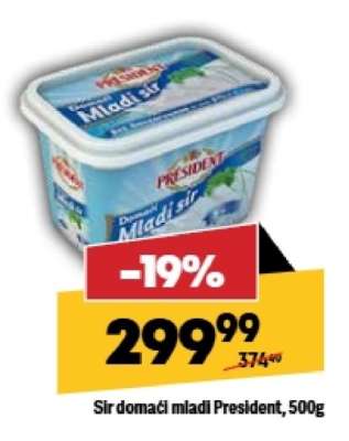 Sir domaći mladi President 500g