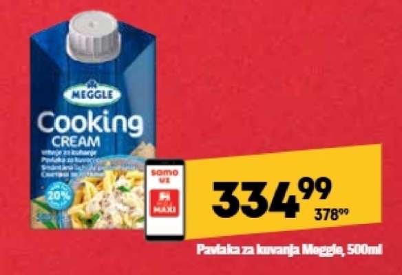 PAVLAKA ZA KUVANJE Meggle 500ml
