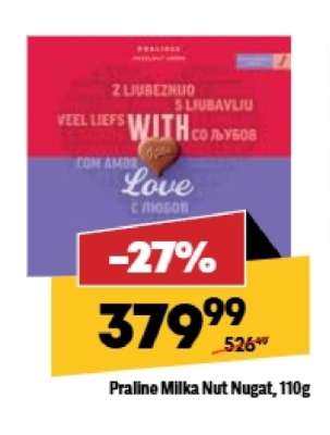 Praline Milka Nut Nugat 110g