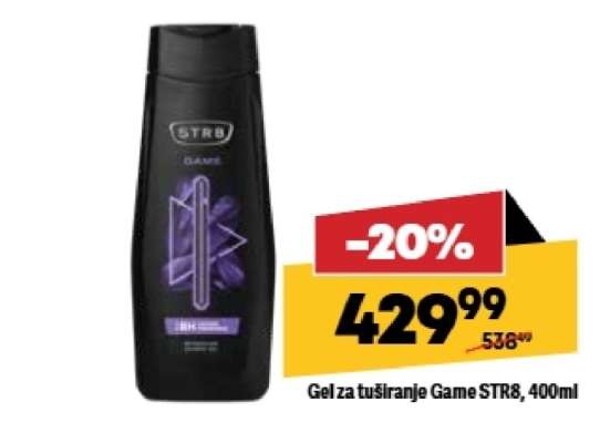 Gel za tuširanje Game STR8, 400ml