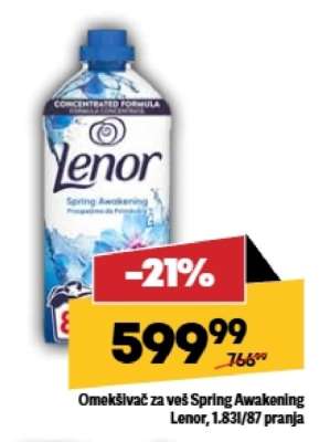 Omekšivač za veš Spring Awakening Lenor, 1.83l/87 pranja