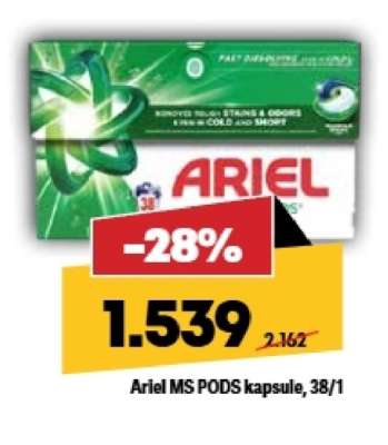 Ariel MS PODS kapsule, 38/1